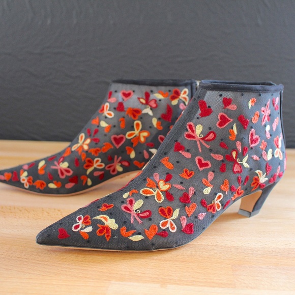 Dior Shoes - Christian Dior Dioreve Floral Embroidered Boot